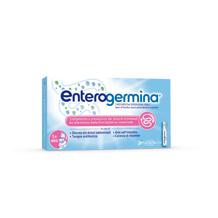 Enterogermina 2 Miliardi 20 Flaconcini X5ml Sospensione Orale